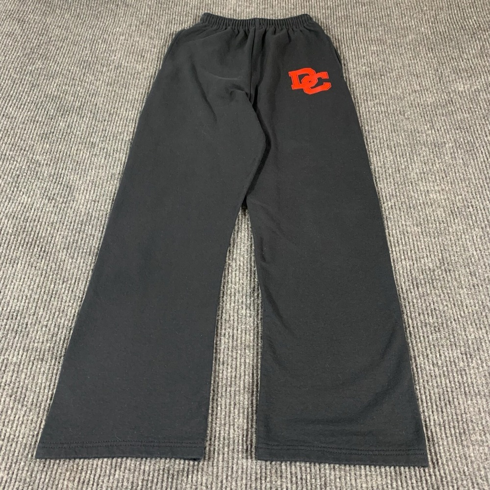 Jerzees Sweatpants Adult Small Black Straight Leg DC Joggers Stretch Comfort Gym